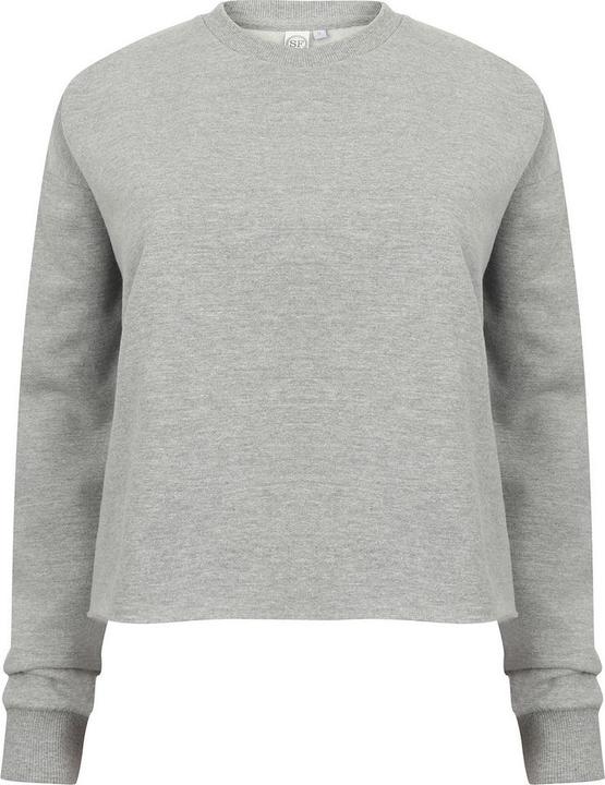 Actual product image Super Flying Model Womens/Ladies Slounge Heather Cropped Sweatshirt (L)