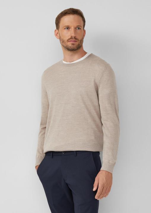 Produktbild s.Oliver Strickpullover Strickpullover aus reiner Merinowolle (M)