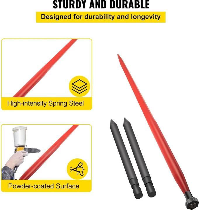Actual product image Vevor Hay Stack Pin Ball Fork