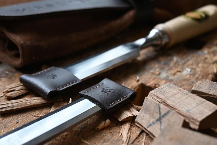 Actual product image Kirschen Chisel set 4-piece leather case 10-16-20-26 (26 mm)