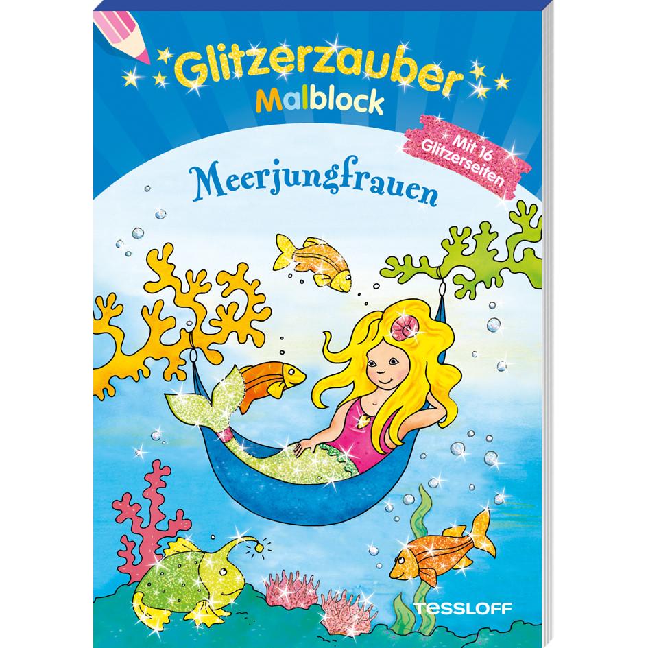 Tessloff Glitzerzauber-Malblock Meerjungfrauen