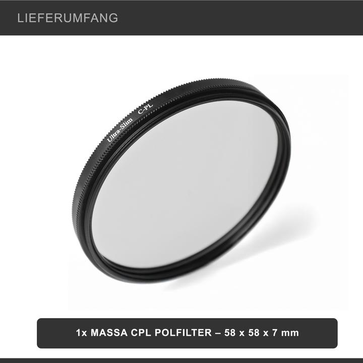 Produktbild Massa High Quality CPL Polfilter 58 mm (58 mm, Polarisationsfilter)