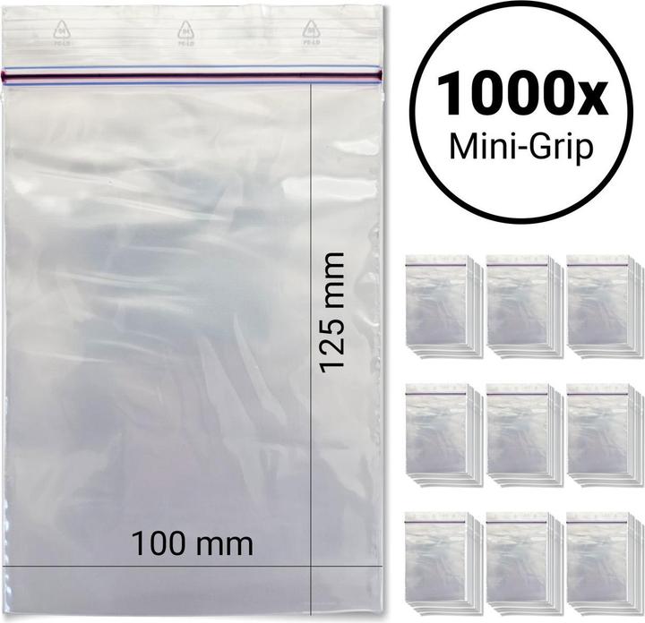 Topgrip Druckverschlussbeutel (10x100) - 1000 Stück (1000 Stk.)