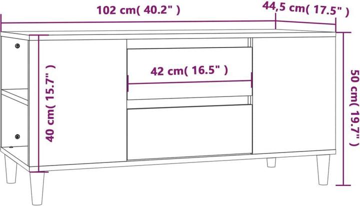 Immagine prodotto vidaXL Finley (102 x 44,5 x 50 cm)
