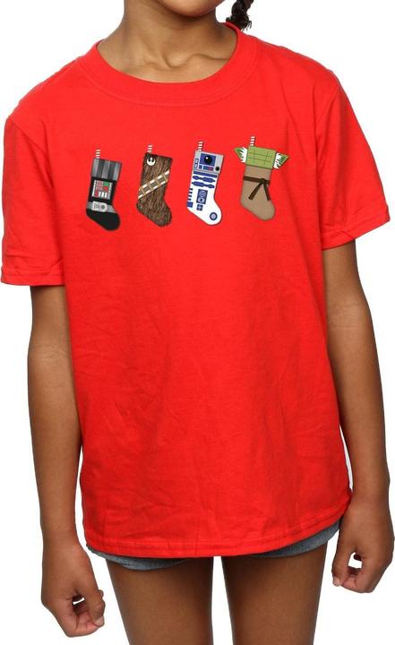 Image du produit Star Wars - T-shirt CHRISTMAS STOCKINGS - Fille (140, 146)