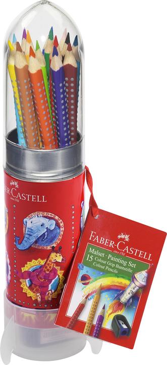 Faber-Castell Colour Grip 2001 Rakete Metal (Mehrfarbig, 15 x)