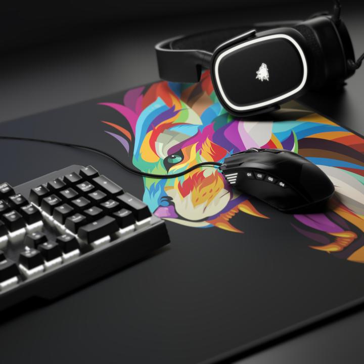 Produktbild Titanwolf Gaming Mauspad, 900 x 400mm XXL Mausmatte, verbessert Präzision & Geschwindigkeit, Color Lion 2 (XXL)