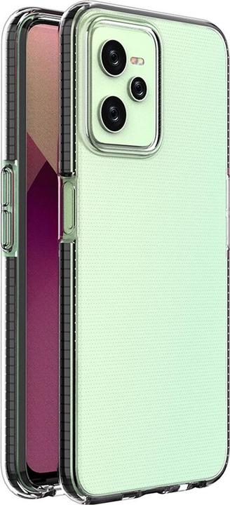 Hurtel Spring Case Hülle für Realme C35 Silikonhülle mit Rahmen schwarz (Realme C35)