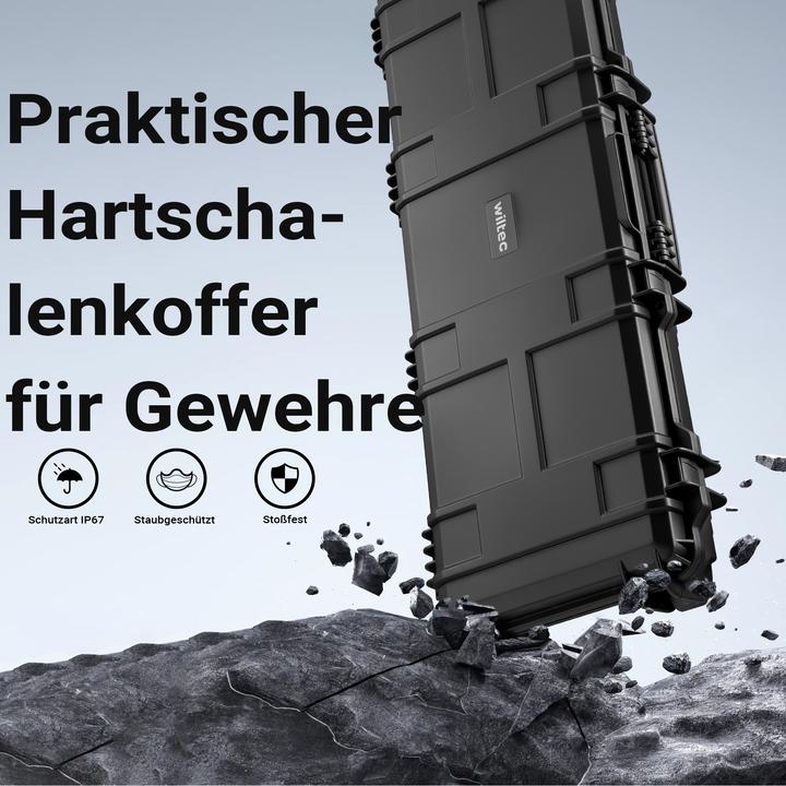 Image du produit Wiltec Waffenkoffer 109,8x41,5x15,5cm Langwaffen Gewehrkoffer Koffer Gewehr