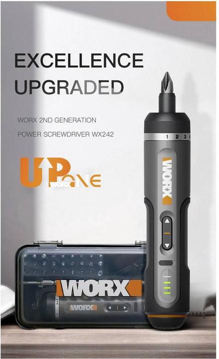 Immagine prodotto Worx WX242 Akku-Schrauber 4 V 2.0 Ah Li-Ion inkl. Koffer