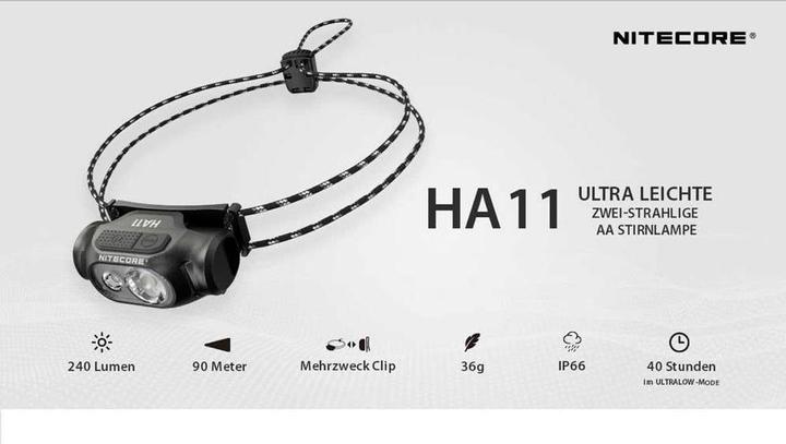 Produktbild Nitecore HA11 - 240 Lumen (240 lm)