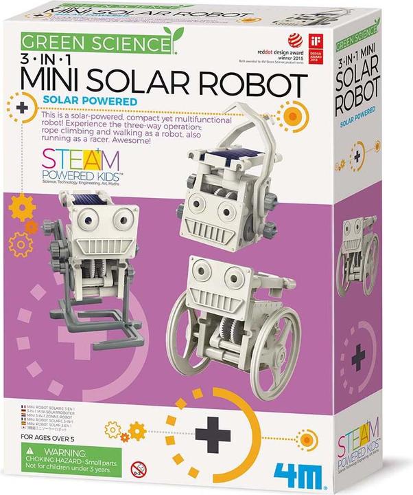 Produktbild 4M Lernspiel 3-in-1 mini-Solarroboter