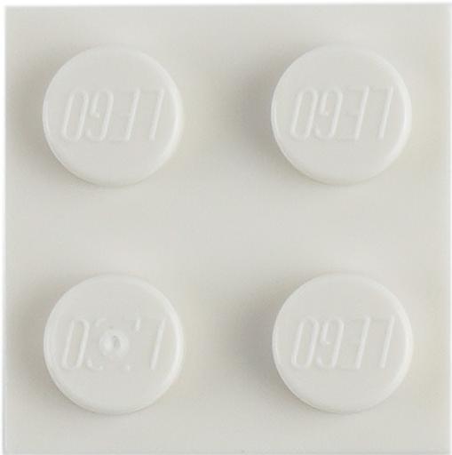 Actual product image LEGO 2X2 bricks white - Classic, Basic, City - white - 3003 pieces 100 pcs. (3003, LEGO Accessories)