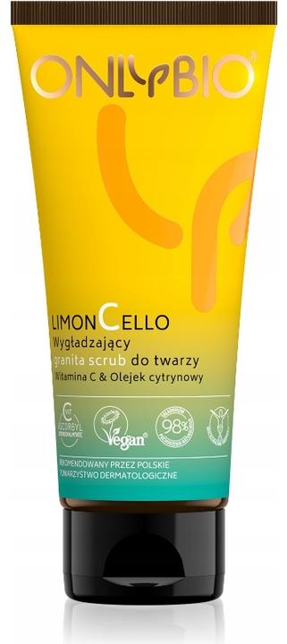 Onlybio Limoncello Smoothing Granita Face Scrub Vitamin C & Lemon Oil 75Ml (Reinigungsmilch, 75 ml)