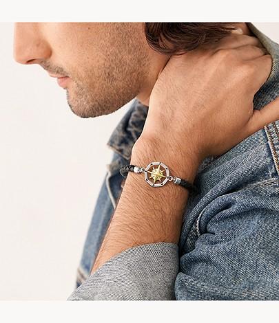 Actual product image Fossil Vintage Casual (25 cm, Stainless steel, Leather)