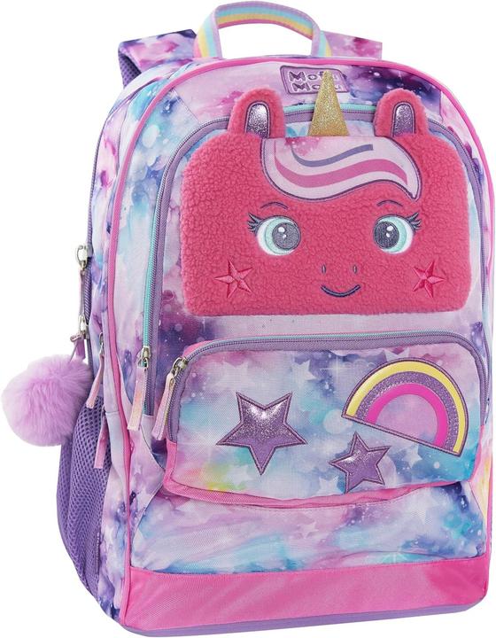 Actual product image Mofu Mofu School Backpack with Adjustable Handle and Removable Trolley