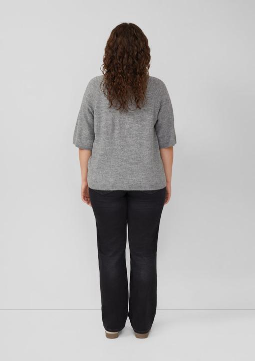 Actual product image s.Oliver Strickpullover Kurzarmpullover aus Alpakamix (46)