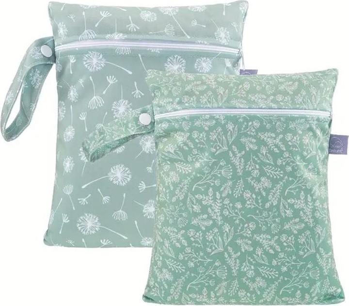 ASMI 2 Stück Wetbag Windeltasche Set 19x25 cm
