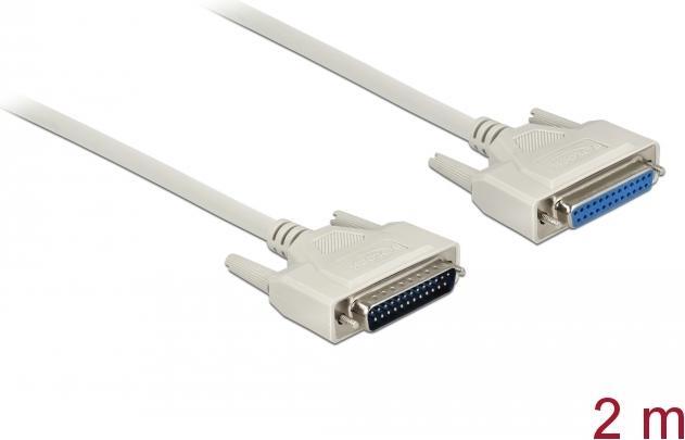 Actual product image Delock Serial cable D-Sub 25 male to female 2 m (2 m, VGA)