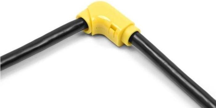 Image du produit Delock Clips de câble à couder 8 pièces jaunes