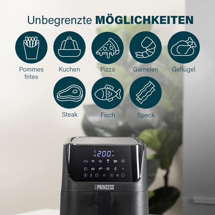 Actual product image Princess Hot air fryer with 3,5 L (EU plug)