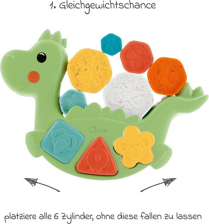 Actual product image Chicco 2 in 1 Rocking dinosaur - ECO+
