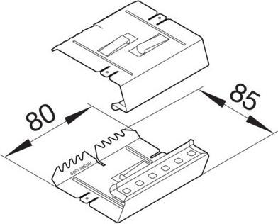 Actual product image Hager Coupling pair (Duct)