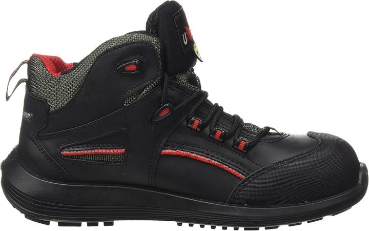 Actual product image U-Power Safety boot Teak size 39 black/red S3 SRC ESD EN ISO 20345 smooth leather (S3, 39)
