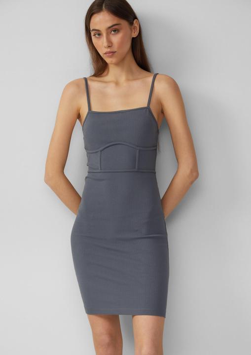 Produktbild S.Oliver Kleid Elastisches Spaghettiträger-Kleid mit Nahtdetails | QS x Vanessa Mai (L)