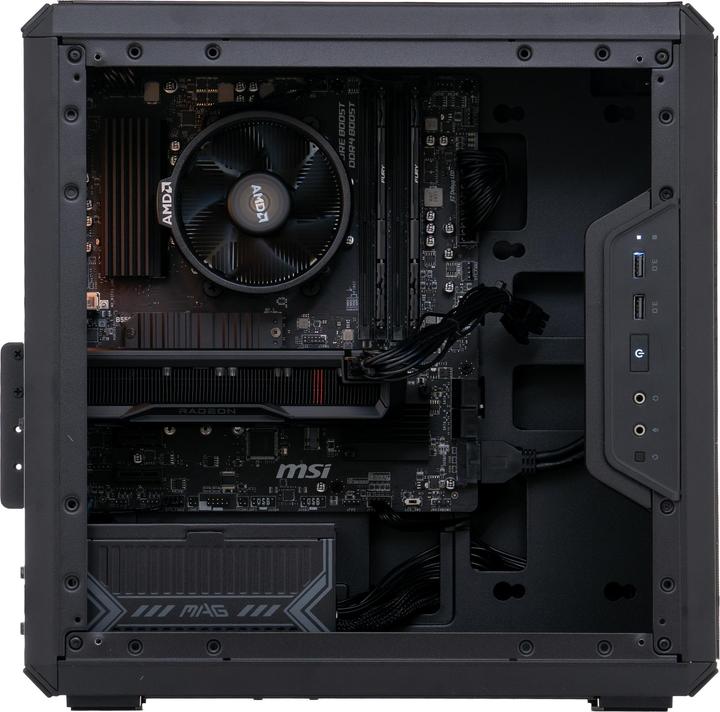 Image du produit Blackstorm 7600 R5 Gaming PC (1000 Go, 16 Go, AMD Ryzen 5 40, Radeon RX 7600 XT Fighter)
