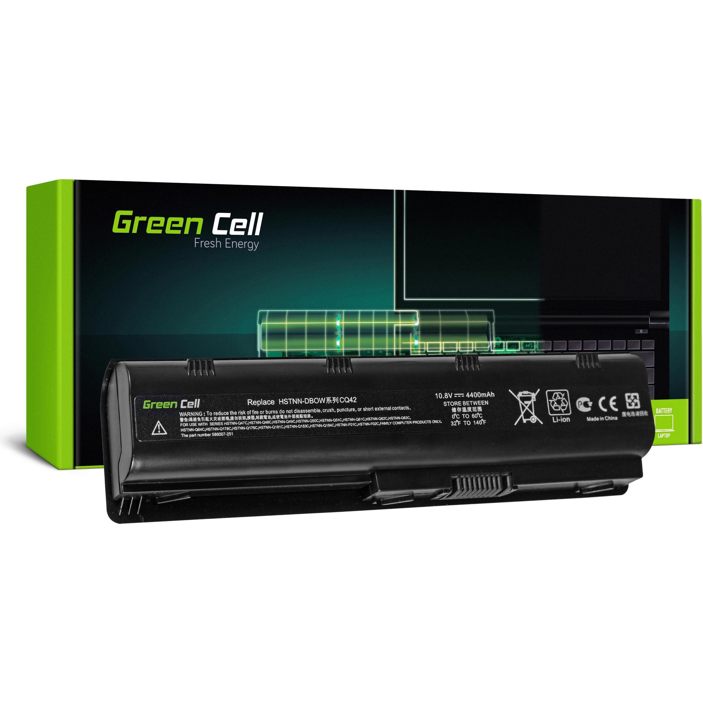GreenCell HP03 (6 Zellen, 4400 mAh), Notebook Akku, Schwarz