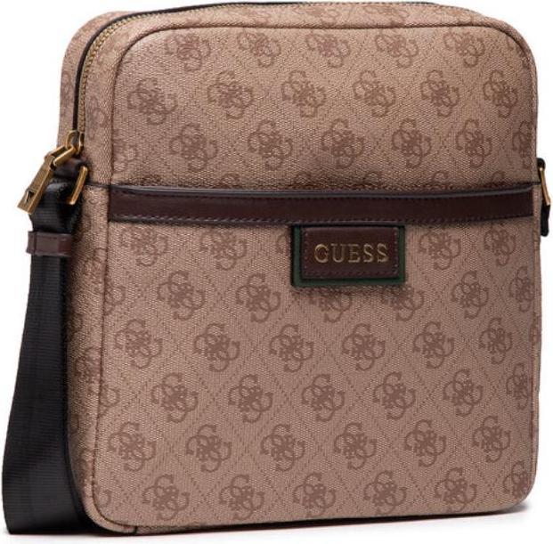 Produktbild Guess Vezzola, Document Holder, Textile Crossbody Bag, Brown, For Women