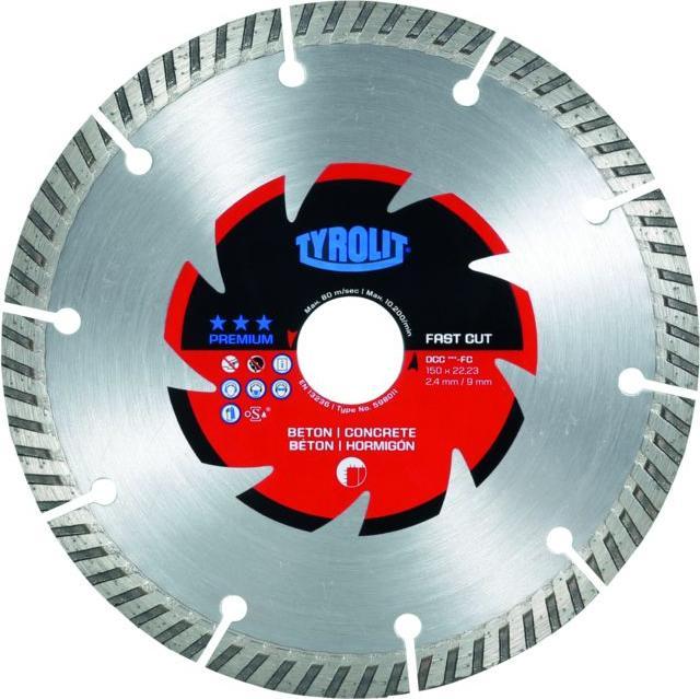 Tyrolit Diamant-Trennscheibe PREMIUM*** Mauerschlitzer, Scheiben-Ø: 150 mm