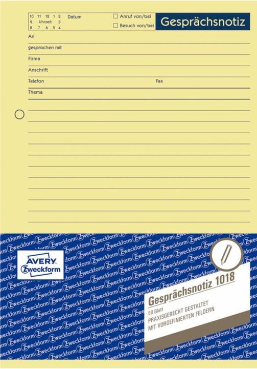 Immagine prodotto Avery Nota di conversazione (50 x)