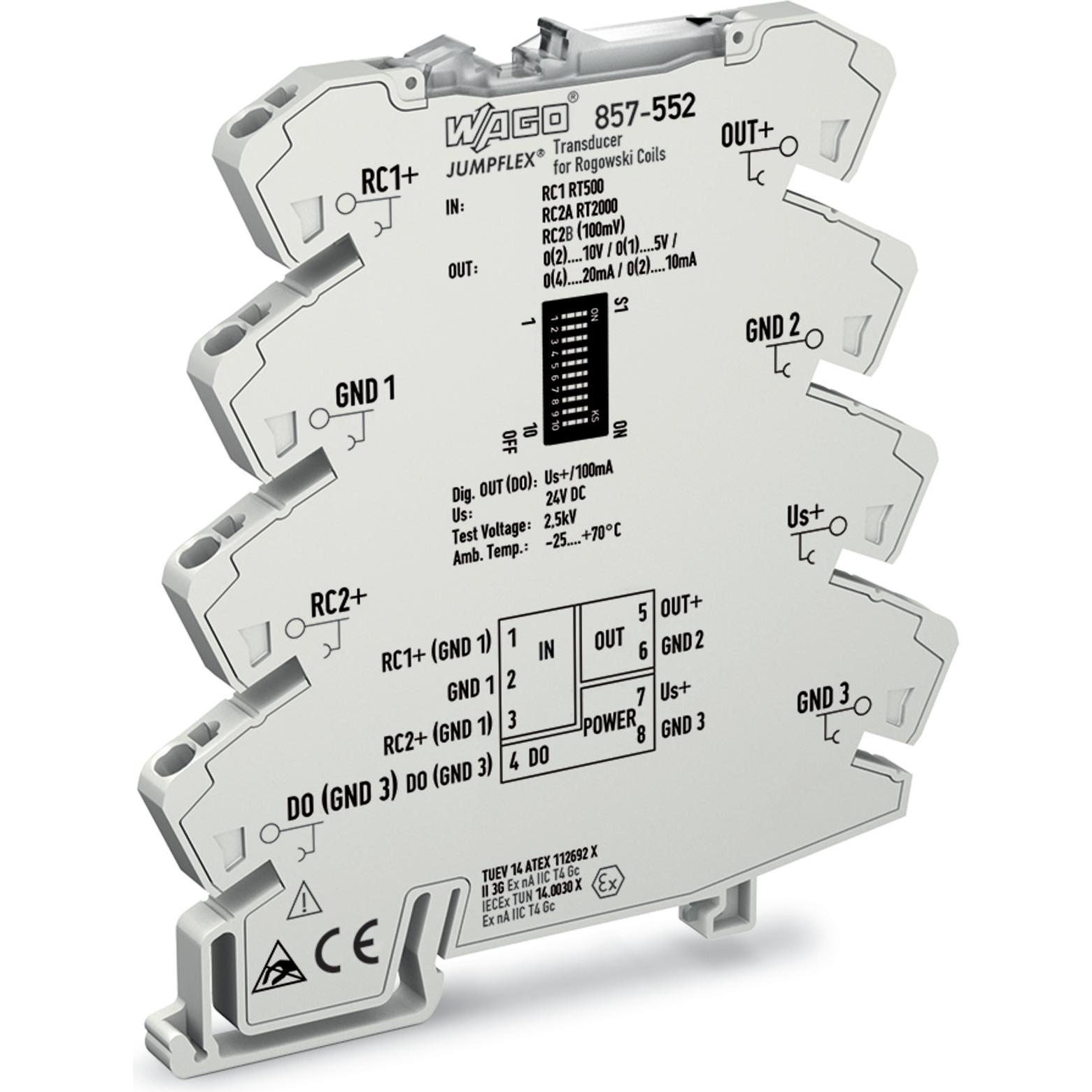 Wago Trasduttore Rogowski (Custodia del dispositivo di misurazione), Misurazione, Grigio