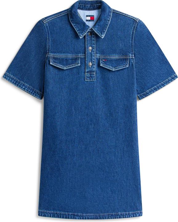 Image du produit Tommy Jeans Mini Denim Short Sleeve Shift Dress (L)