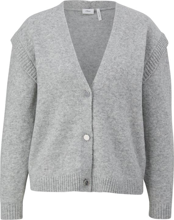 Produktbild s.Oliver Strickjacke Strickjacke mit Layering-Detail (L)