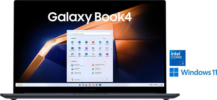 Actual product image Samsung Galaxy Book4 (15.60", Intel Core 5 120U, 16 GB, 512 GB, DE)
