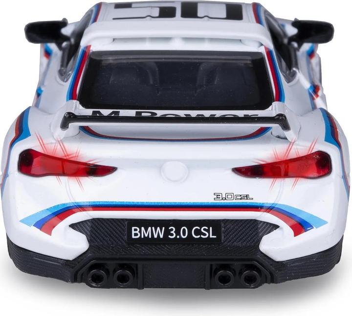 Actual product image BMW 3.0 CSL Diecast 1:34 weiss inkl. Knopfzellen