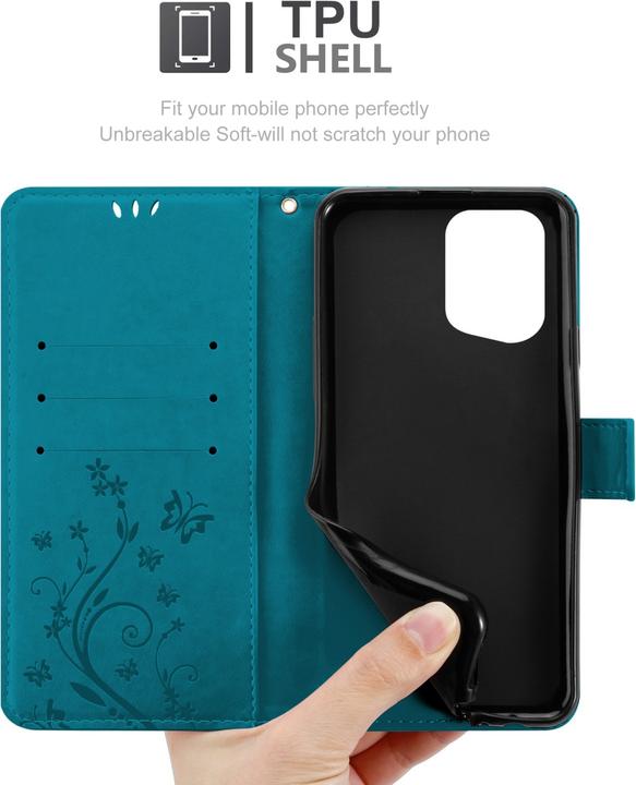 Produktbild Cadorabo Flower Book Hülle für Oppo FIND X5 PRO (Oppo Find X5 Pro)