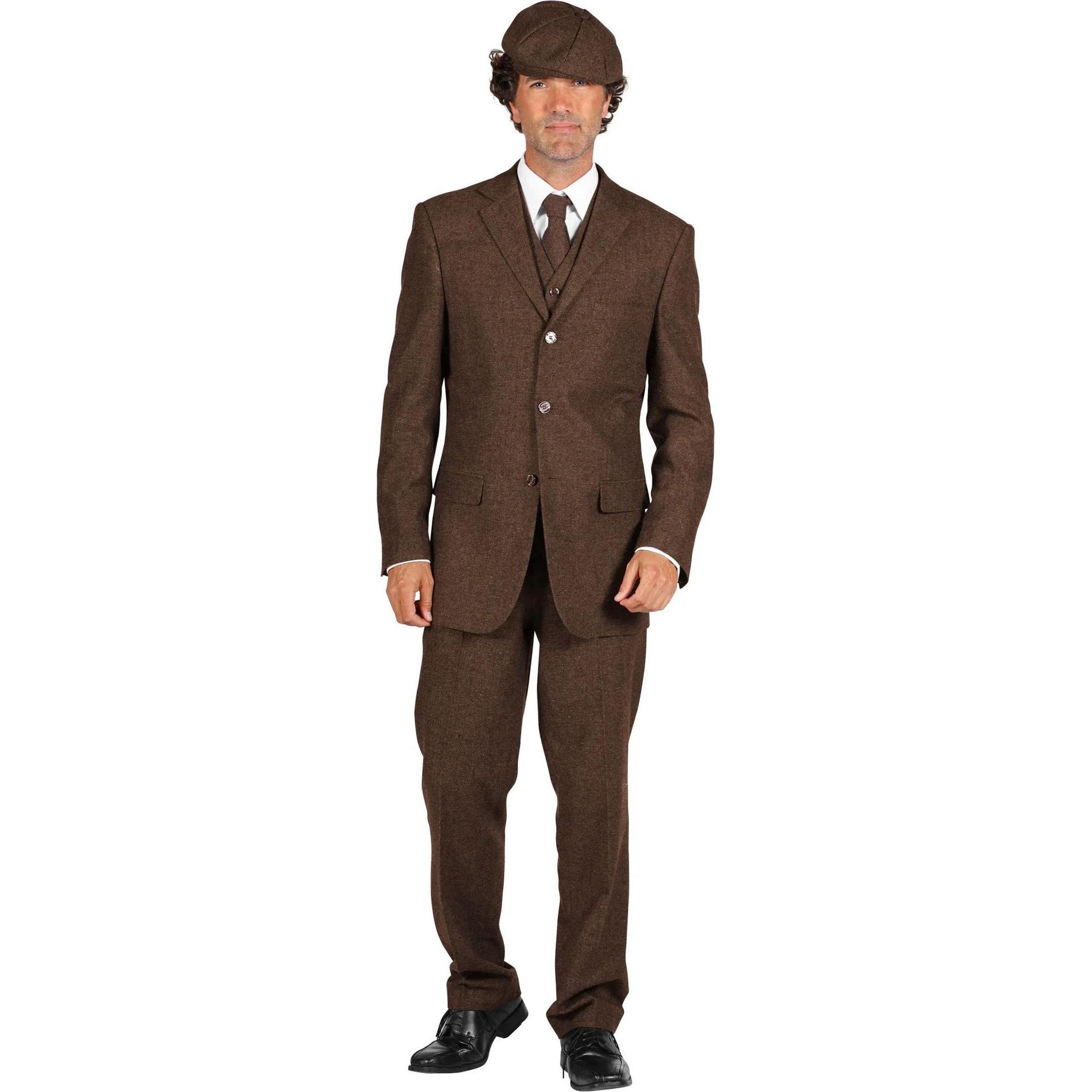 Thetru Herren Hose, 20er Jahre, braun (46)