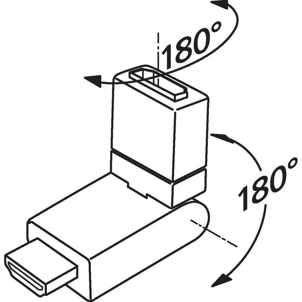 Thumbnail - Goobay A 352 G, Data + Video Adapter, Schwarz