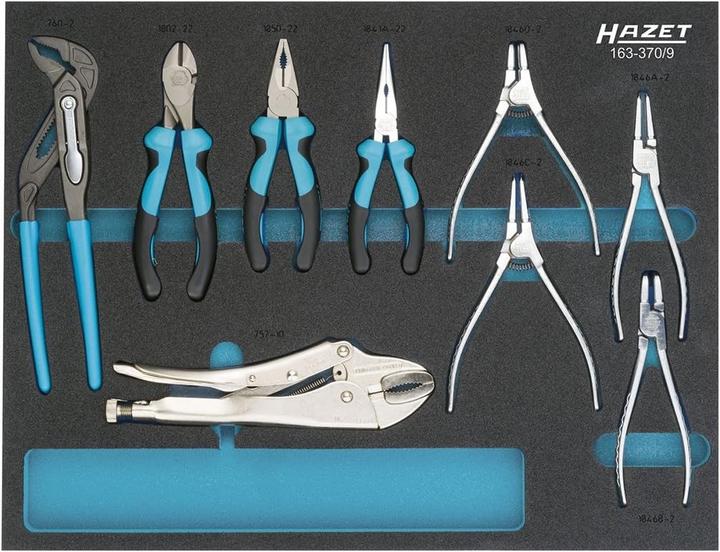 Produktbild HAZET Zangen Satz 163-370/9 ∙ Anzahl Werkzeuge: 9
