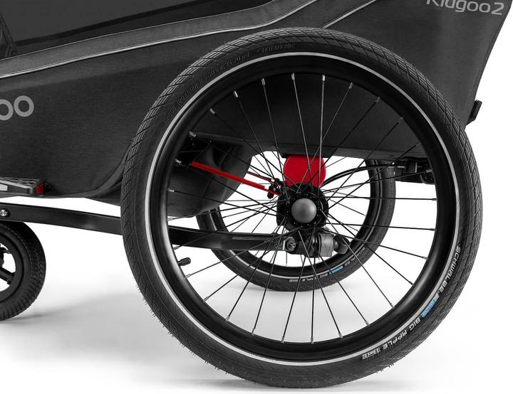 Produktbild Qeridoo Kinderfahrradanhänger Kidgoo 2 FIDLOCK Edition orange