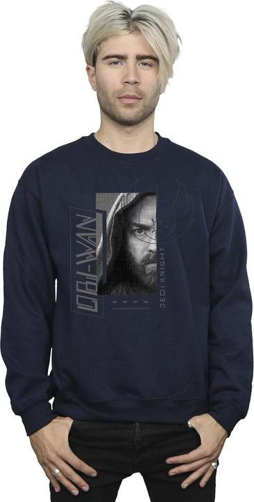 Actual product image Star Wars Mens Obi-Wan Kenobi Jedi SciFi Collage Cotton Sweatshirt (M)