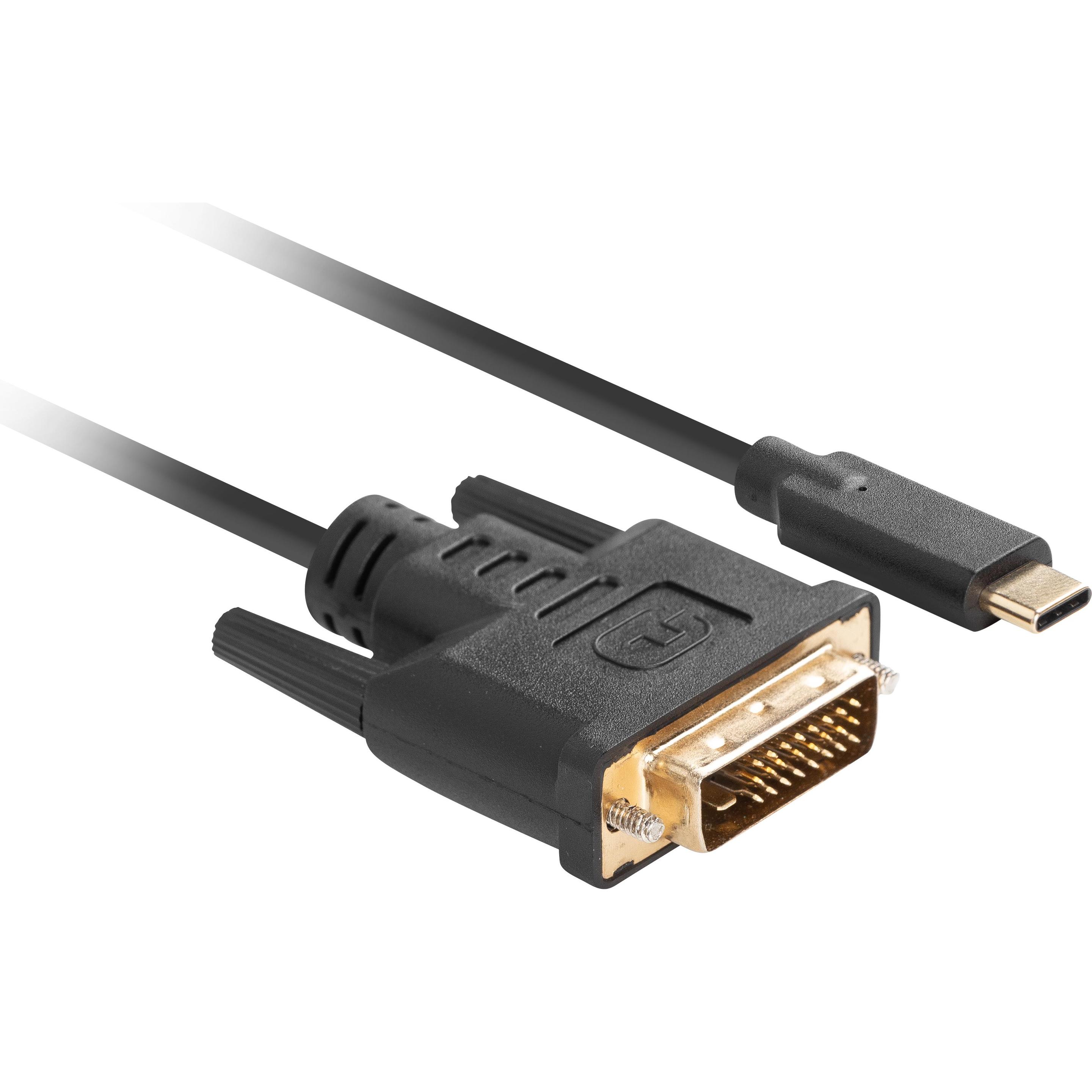 Lanberg Cable USB-C->DVI-D 24+1 M/M 1.8 (1.80 m, USB), Video Kabel