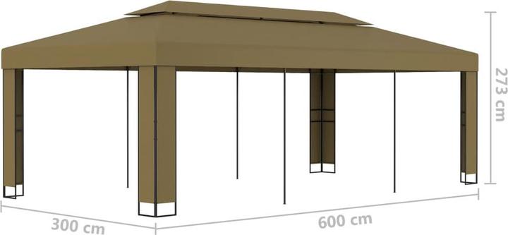 Produktbild vidaXL Pavillon (600 cm, 300 cm)