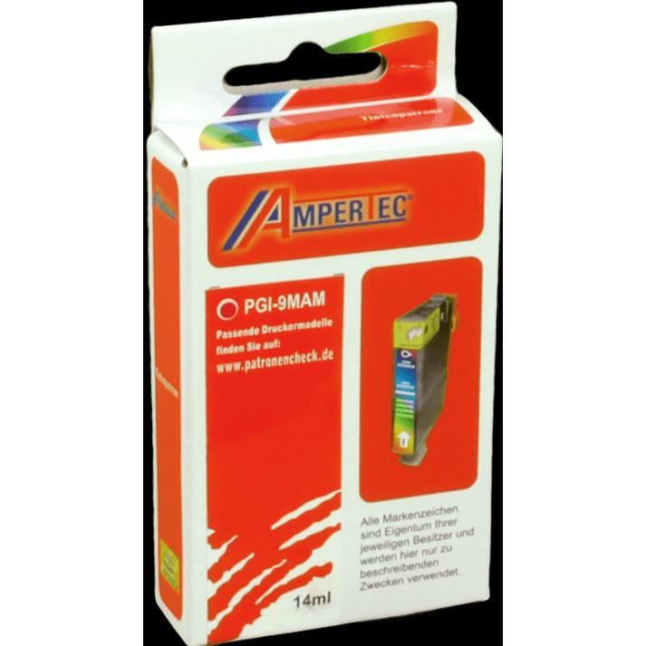Ampertec, Druckerpatrone, Tinte ersetzt Canon PGI-9M magenta (M)