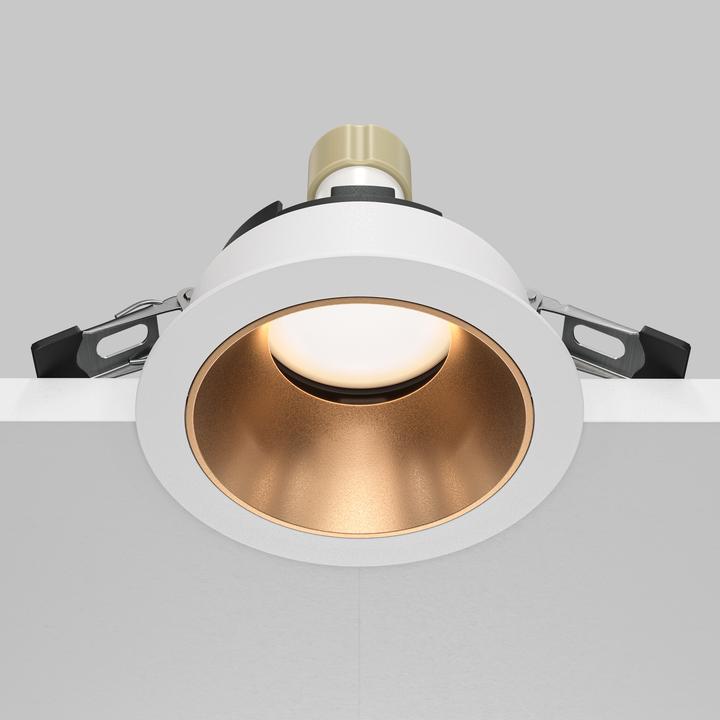 Produktbild Maytoni Share Downlight, Einbauleuchte GU10 Gold-Weiss Ø86mm (GU10)