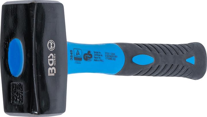 Actual product image BGS Stoning Hammer Fibreglas Shaft DIN 6475 1250 g (1420 g)